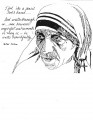 Icon of Mother Teresa - I Feel Like A Pencil In Gods Hand